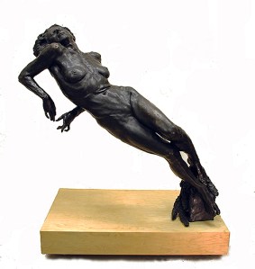 2nd Prize in Sculpture Category --"tabla rasa" 72" x 65" x 28" , bronze