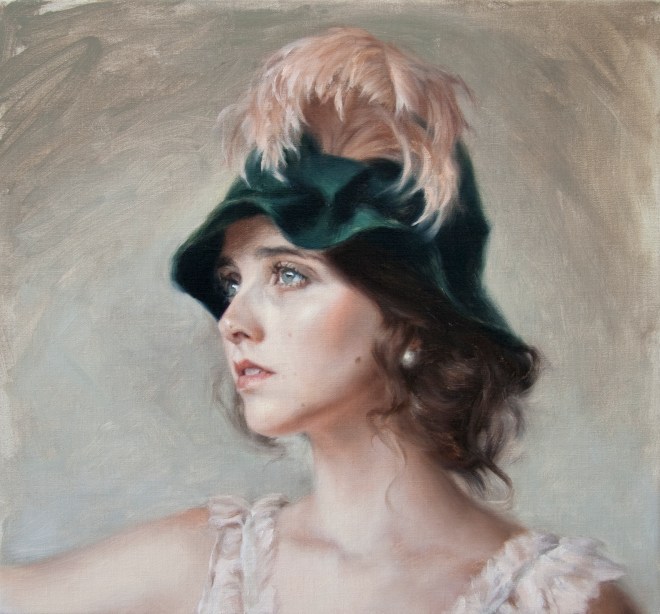 "Worth of Love," 14x13, oil on linen