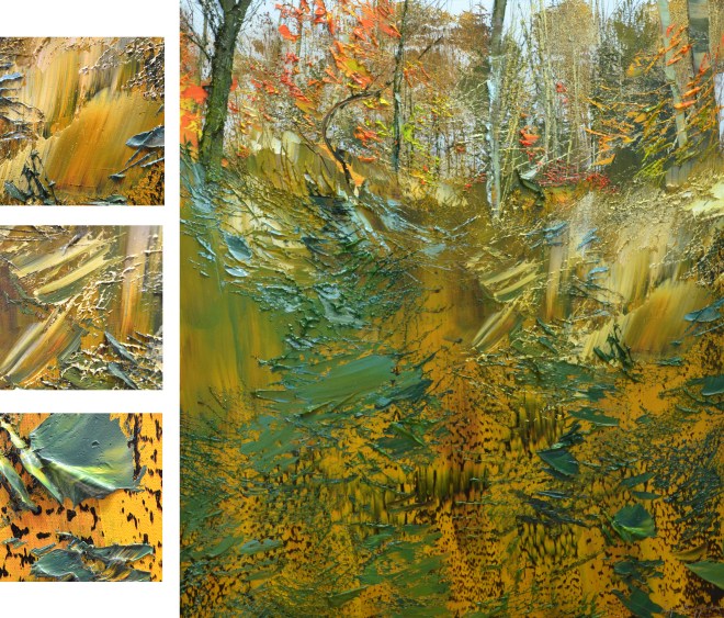 details (left) of Lynn Boggess's "7 November 2014" (right)