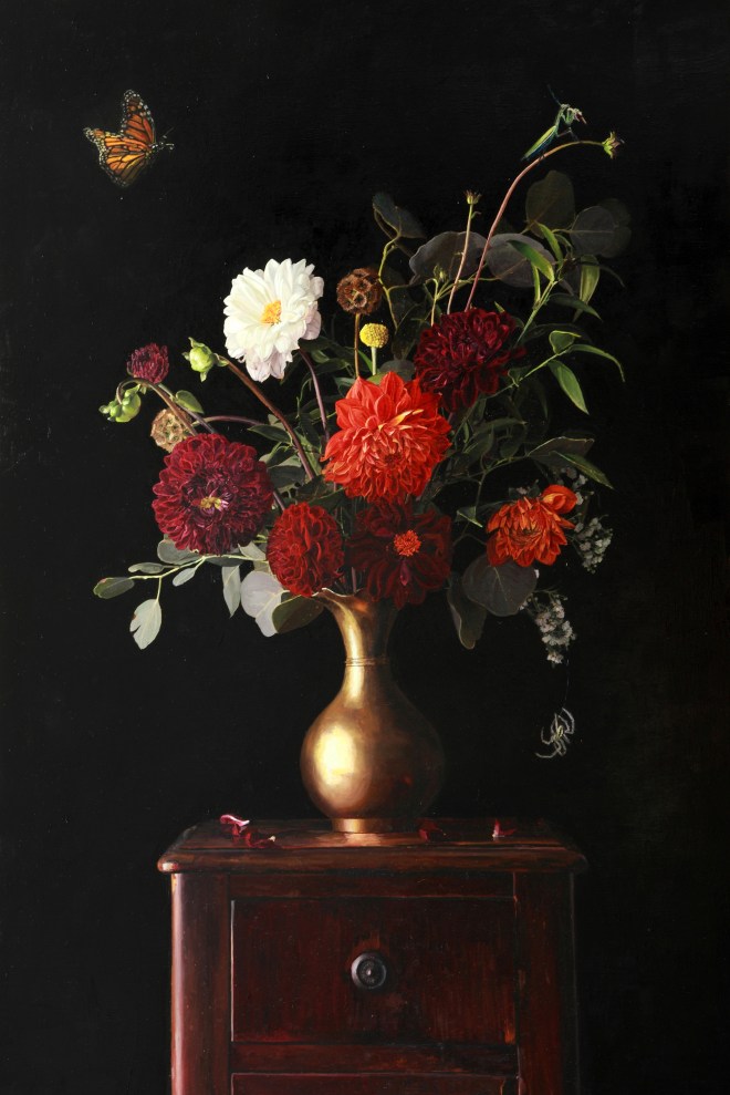 Flowers with Insects 36x24 HR