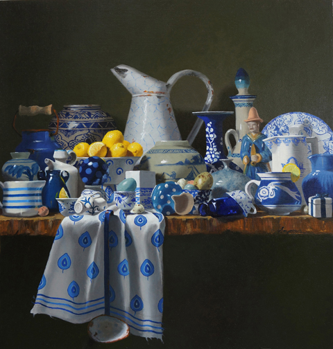 Claudia Seymour - Out of the Blue - 21__x20__- oil72