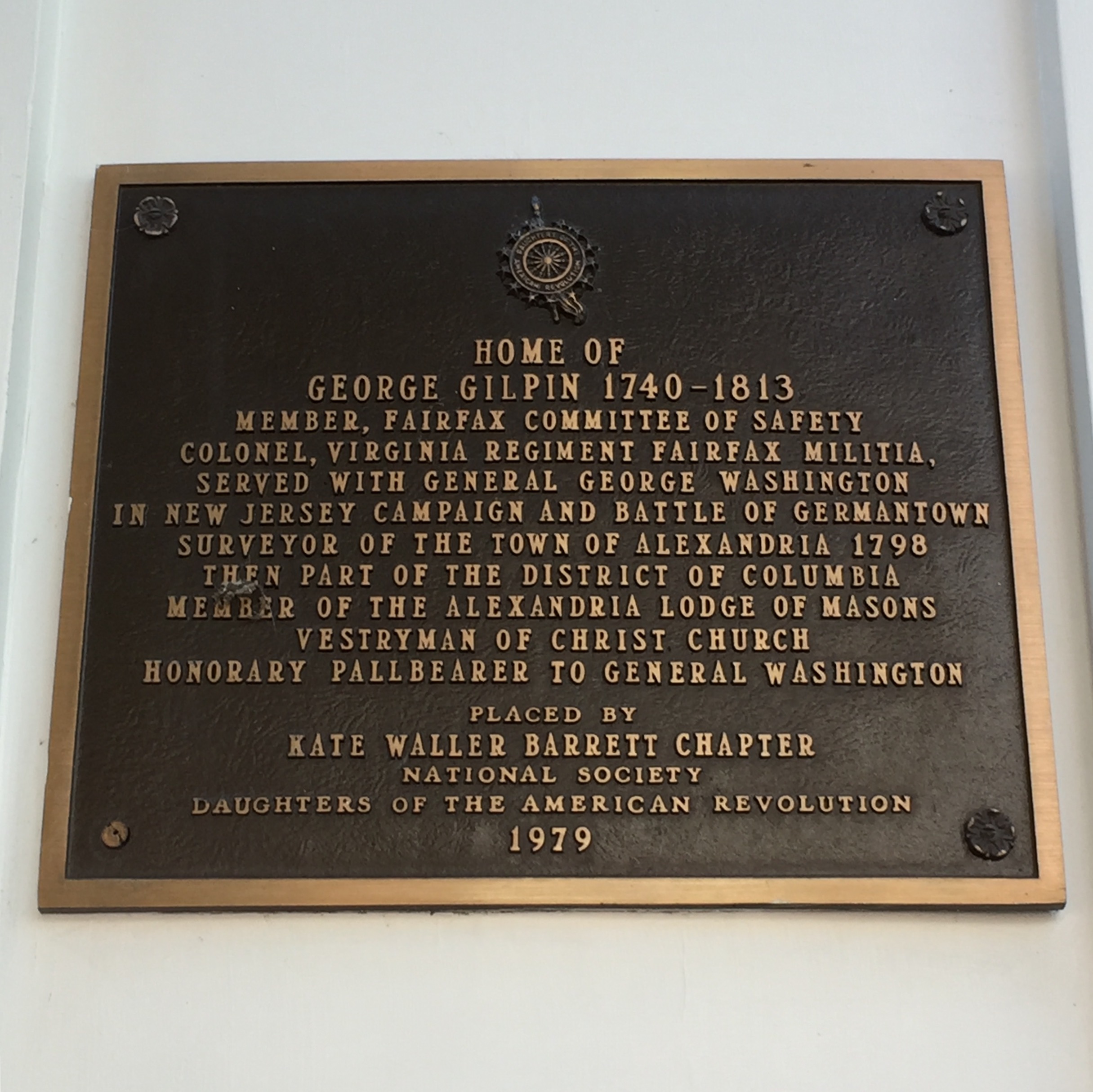 Gilpin House Plaque