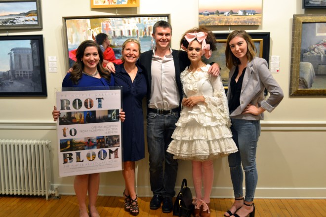 Principle Gallery staff with guest juror Teresa Oaxaca