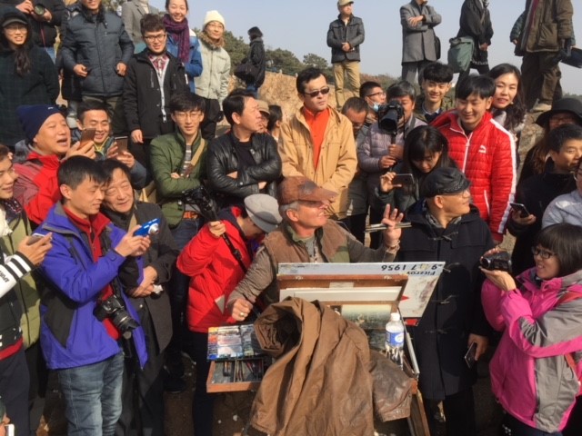 Joseph surrounded by observers