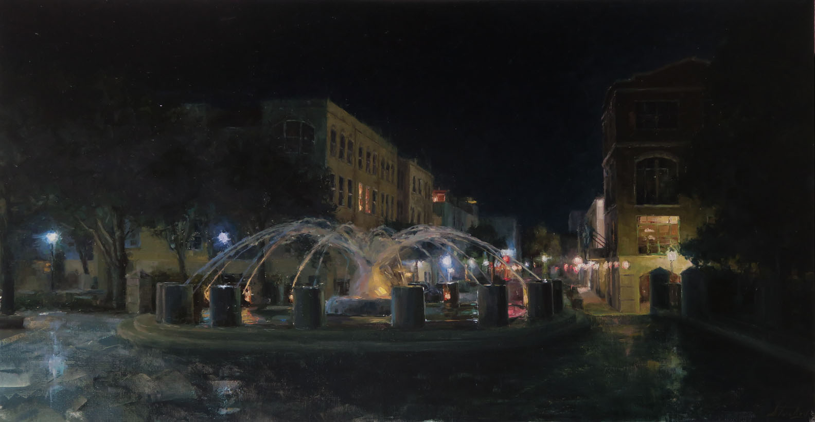 Night at the Fountain 28x53_websize